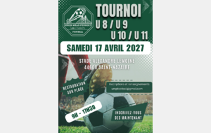 Organisation Tournoi U8-U9 et U10-U11