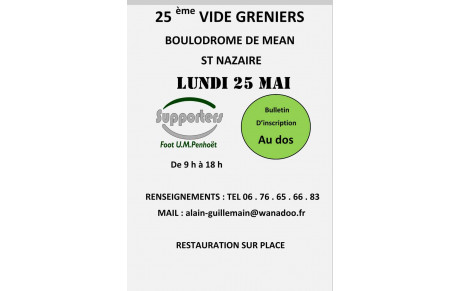 Vide grenier Supporters Foot UMP FOOTBALL