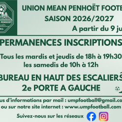 INSCRIPTION SAISON 2026-2027
